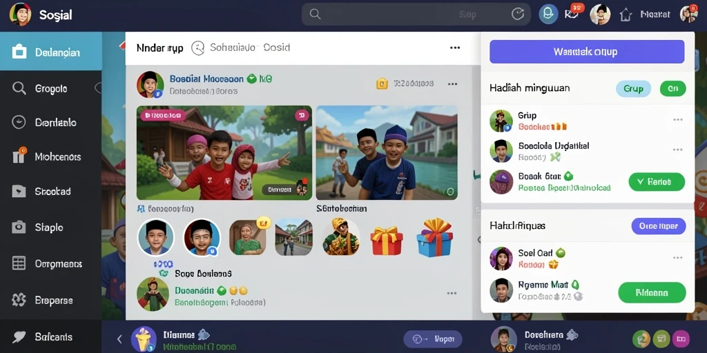 Tampilan antarmuka yang sederhana dan menarik.