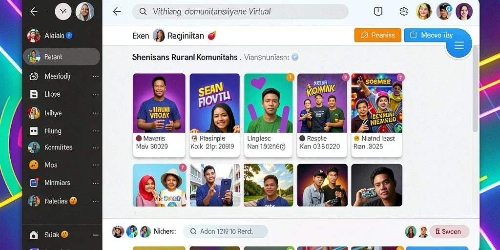 Tampilan antarmuka utama yang menarik.