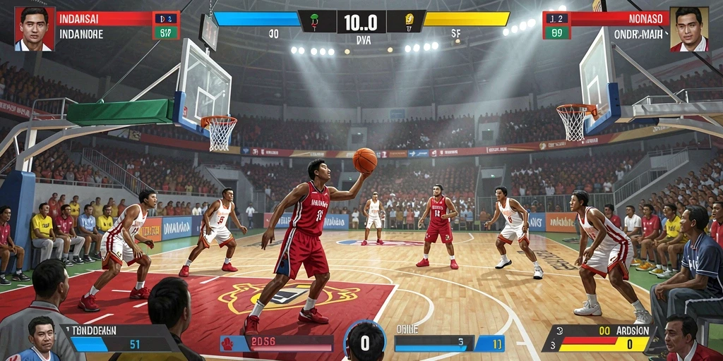 Visualisasi grafis yang memukau dalam gameplay.