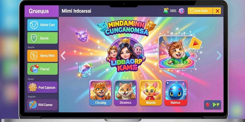 Tampilan antarmuka IDNSERU yang modern.