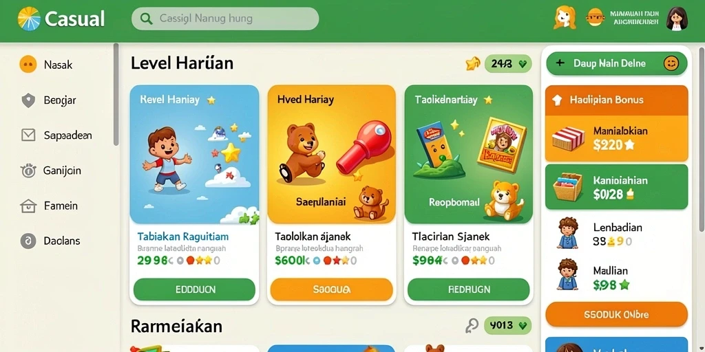 Tampilan antarmuka yang menarik dan mudah digunakan.