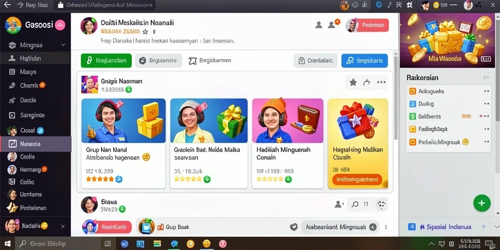 Screenshot level menengah dalam KEBUNTOTO.