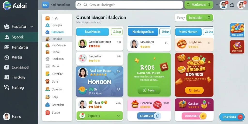 Tampilan awal yang menarik dan user-friendly.