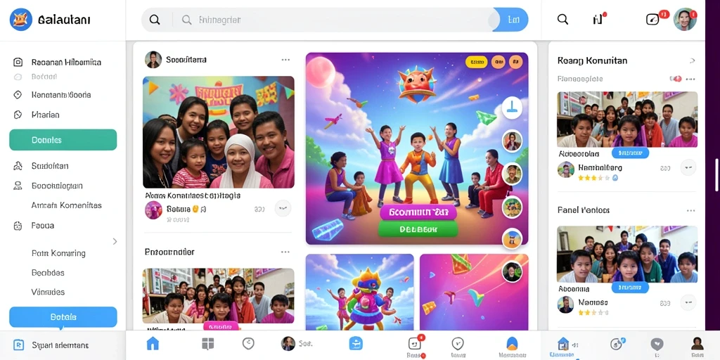 Tampilan antarmuka yang menarik dan modern.