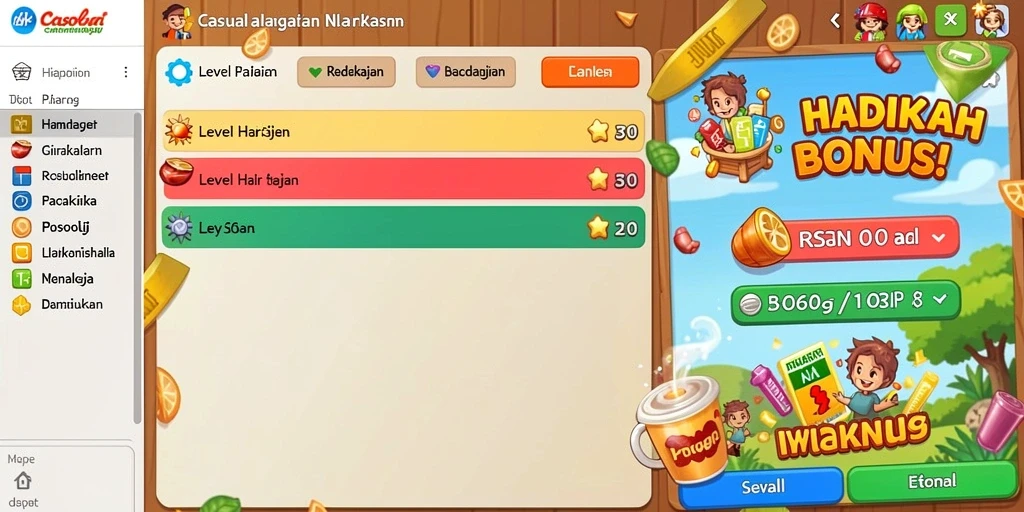Tampilan grafis yang memukau dan detail karakter yang unik.