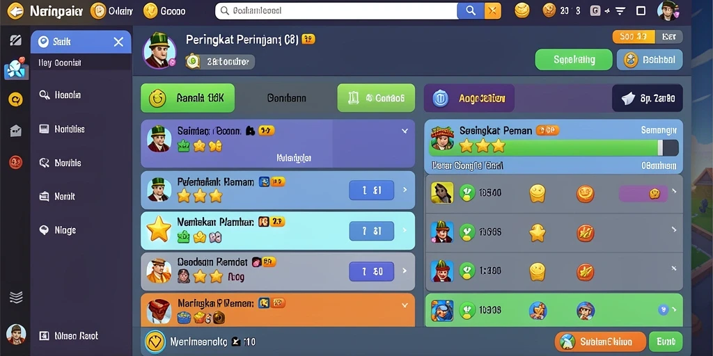 Tampilan awal permainan yang menarik dan ramah pengguna.
