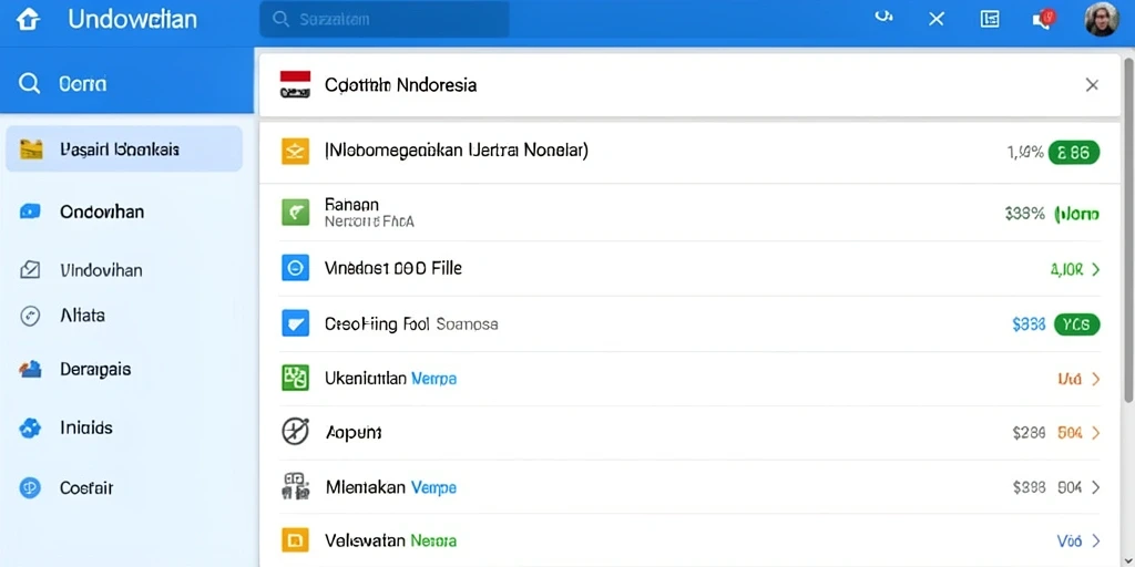 Tampilan antarmuka yang intuitif dan user-friendly.