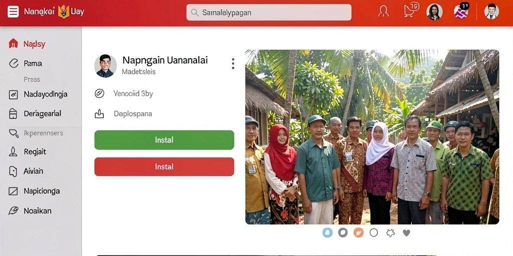Tampilan dashboard SEDUNIATOTO yang menarik dan informatif.