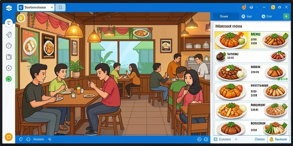 Tampilan utama yang menarik dan mudah dinavigasi.