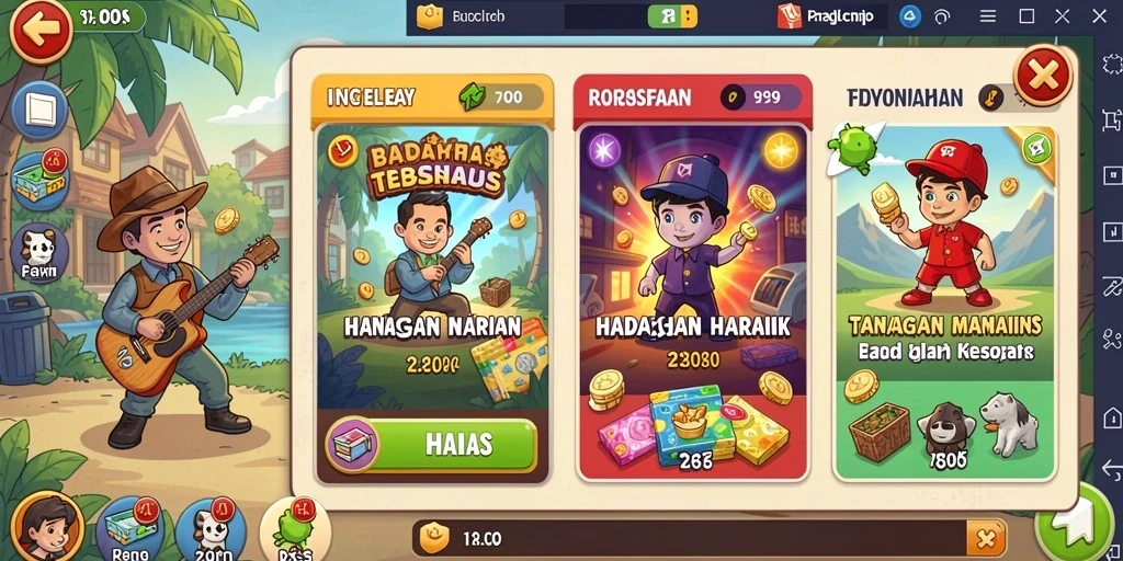 Tangkapan layar menunjukkan karakter utama dalam aksi.